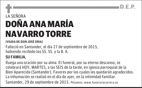 ANA MARÍA NAVARRO TORRE