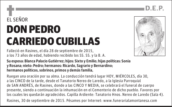 Pedro Carriedo Cubillas