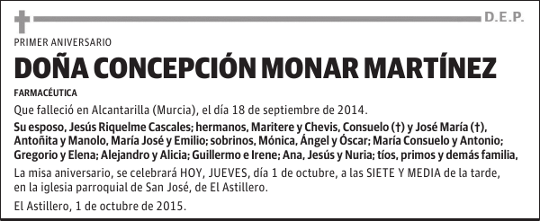 CONCEPCION MONAR MARTINEZ
