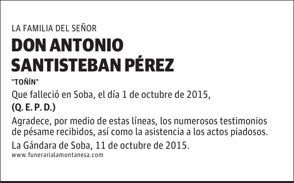 Antonio Santisteban Pérez