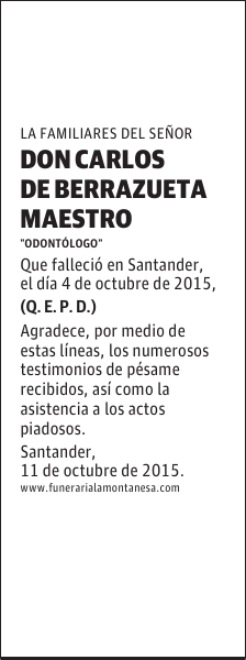Carlos de Berrazueta Maestro