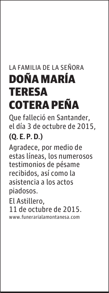 María Teresa Cotera Peña