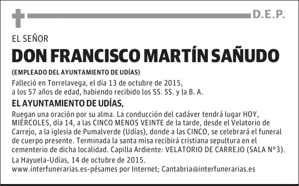 FRANCISCO MARTÍN SAÑUD