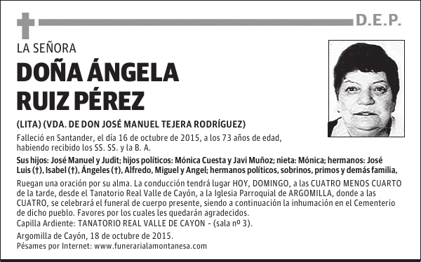 Doña Angela Ruiz Pérez