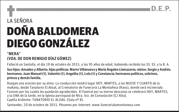 Baldomera Diego González