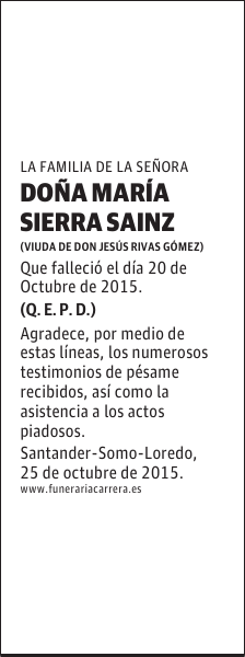 MARÍA SIERRA SAINZ