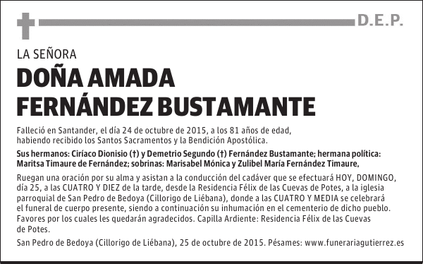 AMADA FERNANDEZ BUSTAMANTE