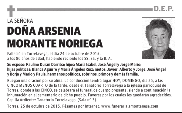Arsenia Morante Noriega
