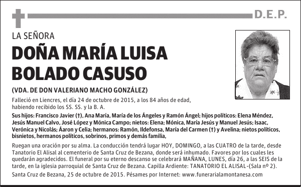 María Luisa Bolado Casuso