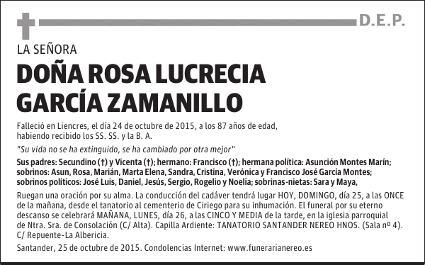 ROSA LUCRECIA GARCÍA ZAMANILLO