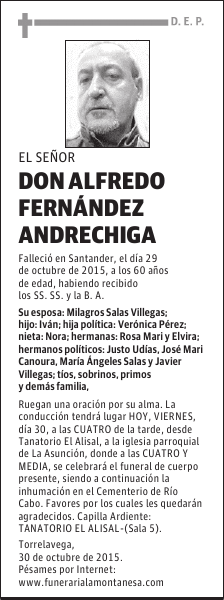 Don Alfredo Fernández Andrechiga
