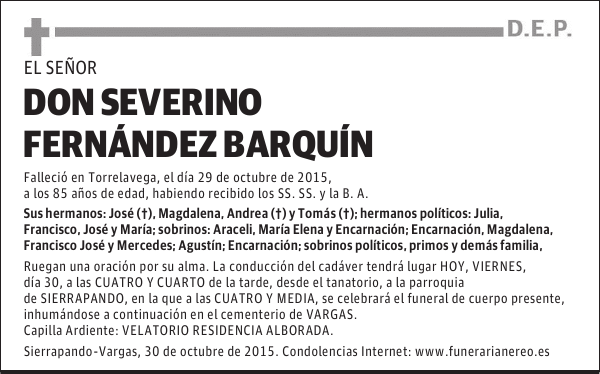 Severino Fernández Barquín