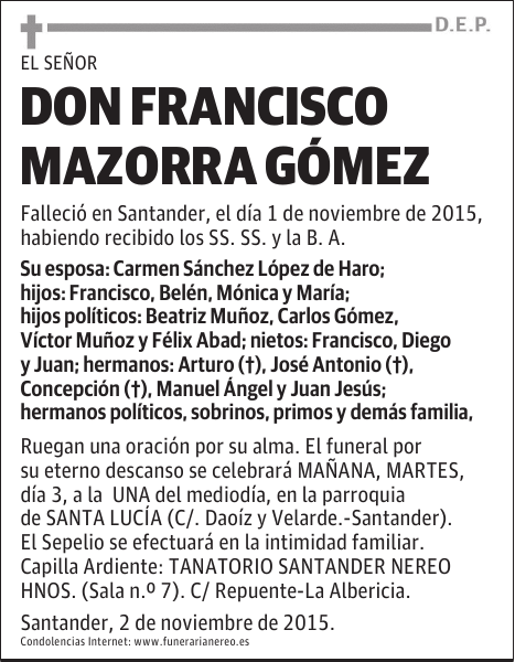 Francisco Mazorra Gómez