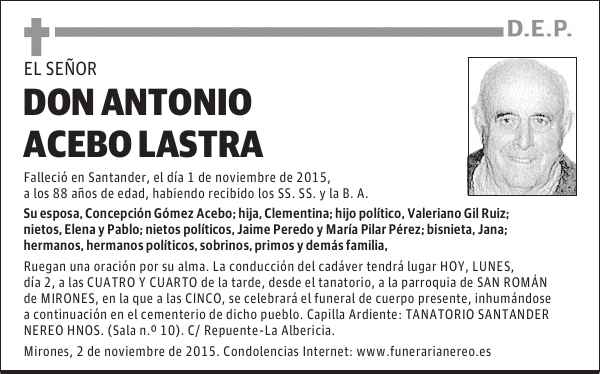 Antonio Acebo Lastra
