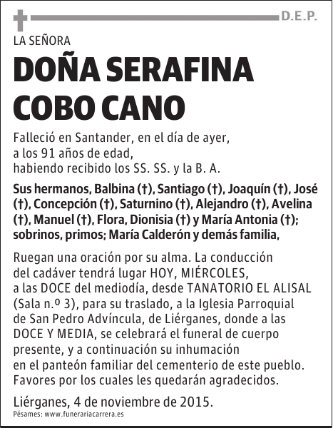 Serafina Cobo Cano