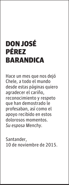 Jose Perez Barandica
