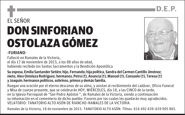Sinforiano Ostolaza Gómez