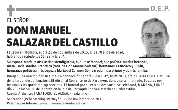 Don Manuel Salazar del Castillo