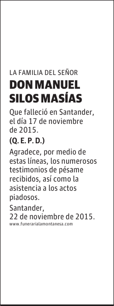 DON MANUEL SILOS MASIAS