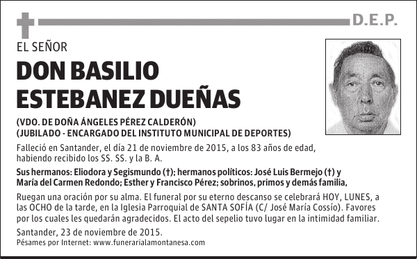 Don Basilio Estebanez Dueñas