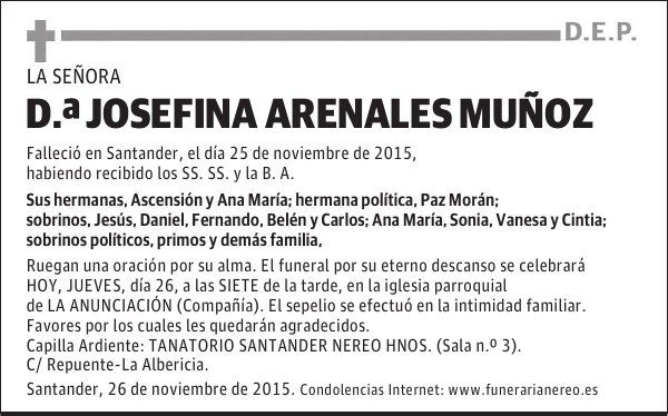 Josefina Arenales Muñoz