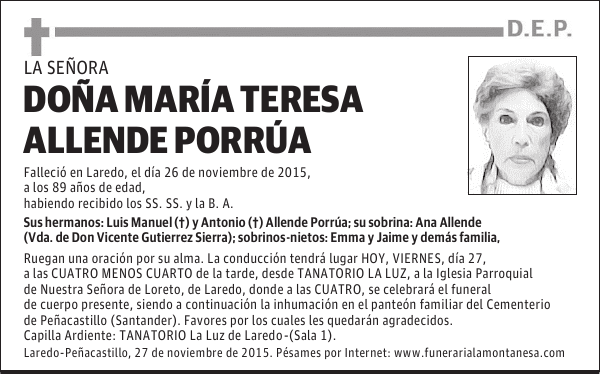 María Teresa Allende Porrúa