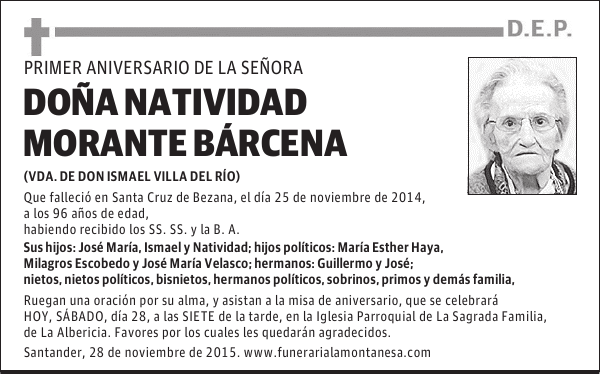 Natividad Morante Bárcena
