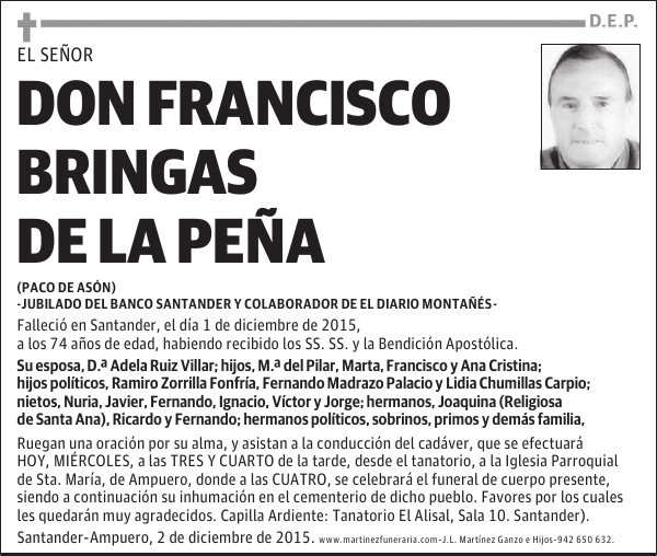 Francisco Bringas de la Peña