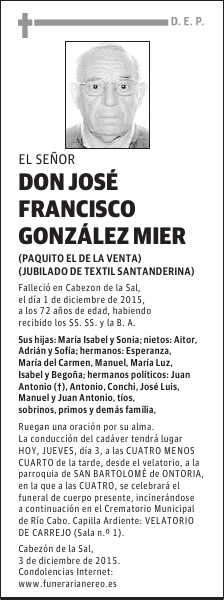 José Francisco González Mier