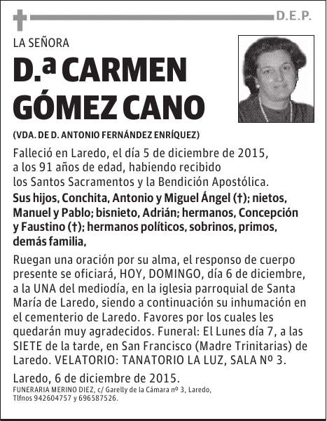 CARMEN GÓMEZ CANO
