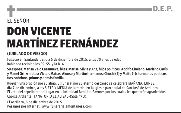 Vicente Martínez Fernández