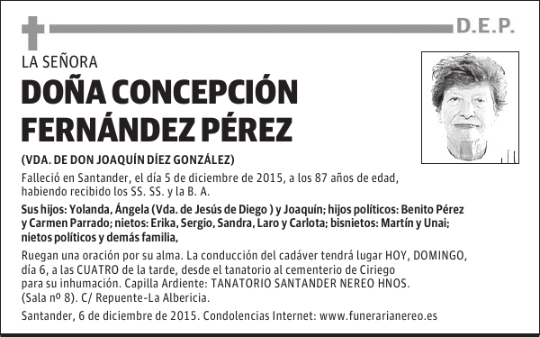 CONCEPCION FERNANDEZ PEREZ