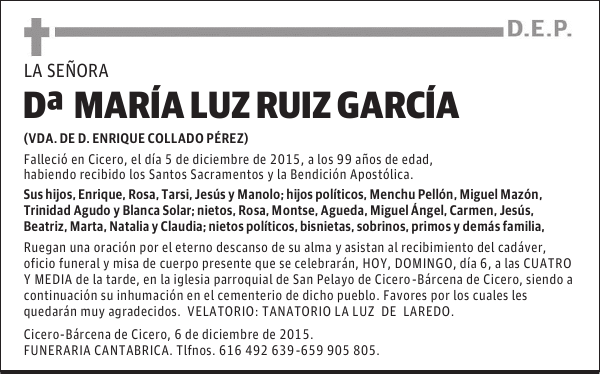 MARIA LUZ RUIZ GARCIA