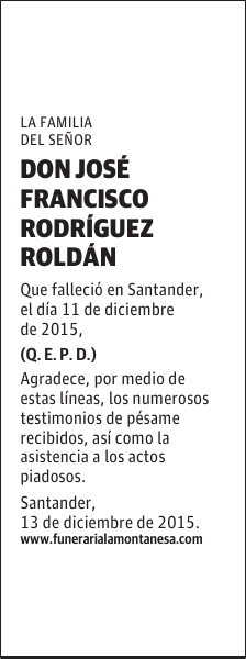 José Francisco Rodríguez Roldán
