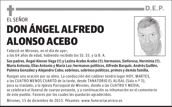 Ángel Alfredo Alonso Acebo