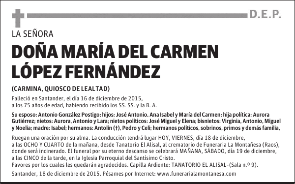 María del Carmen López Fernández