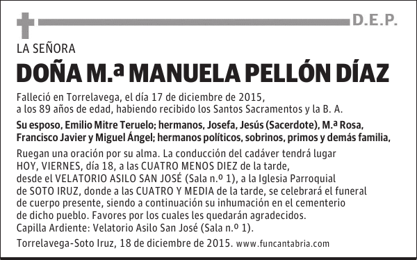 M.ª Manuela Pellón Díaz