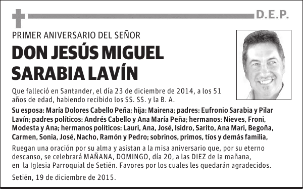 Jesus Miguel Sarabia Lavin