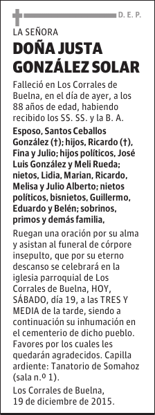 Justa Gonzalez Solar