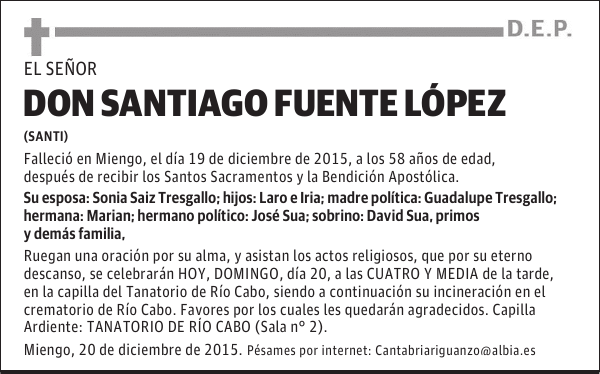 SANTIAGO FUENTE LÃ“PEZ
