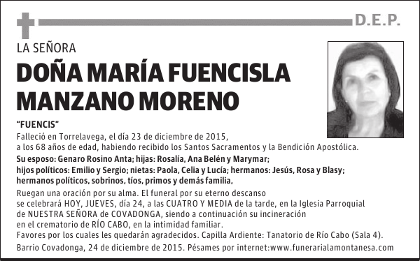 María Fuencisla Manzano Moreno