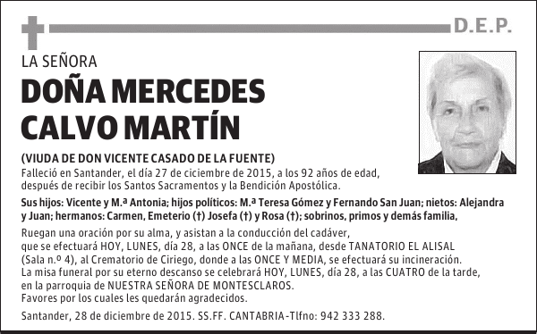 Mercedes Calvo MartÃ­n