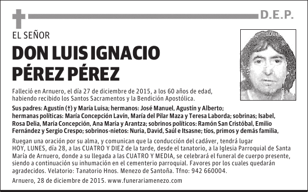 Luis Ignacio PÃ©rez PÃ©rez