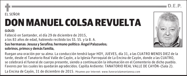 Manuel Colsa Revuelta