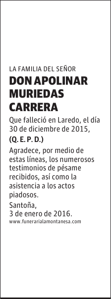 Apolinar Muriedas Carrera