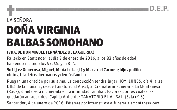 Virginia Balbas Somohano