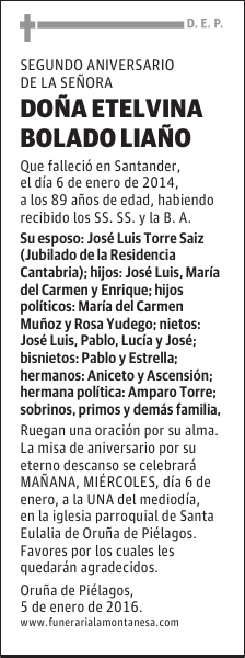 Etelvina Bolado Liaño