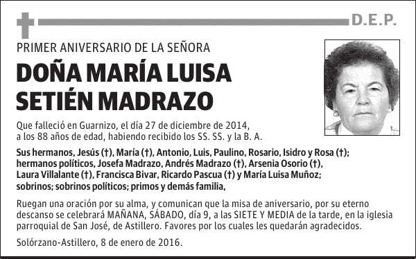María Luisa Setién Madrazo
