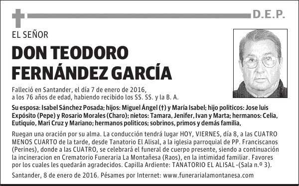 Teodoro Fernandez García