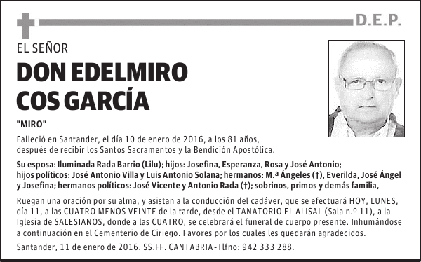 Edelmiro Cos García